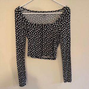 cropped long sleeve pacsun top